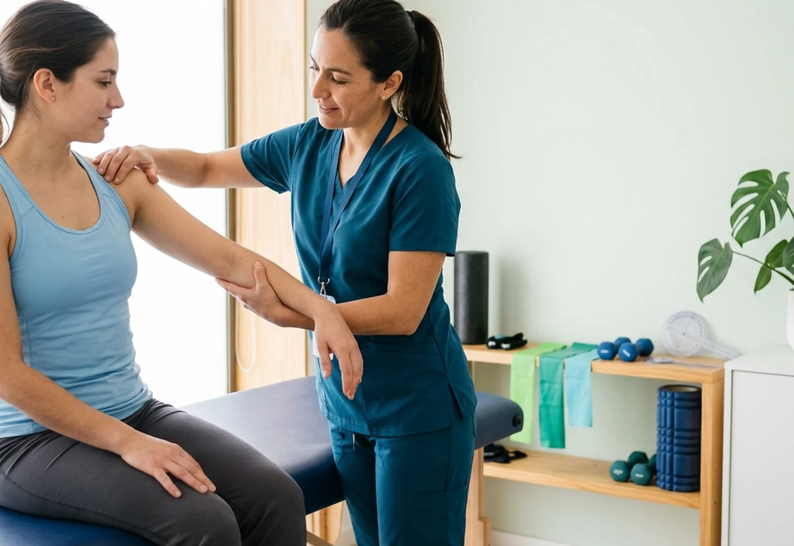 Consulta de kinesiología con evaluación guiada